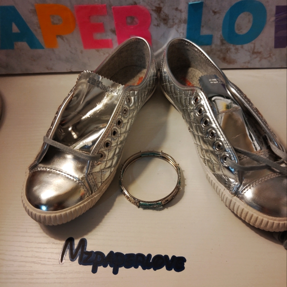 Silver Women's Sneakers